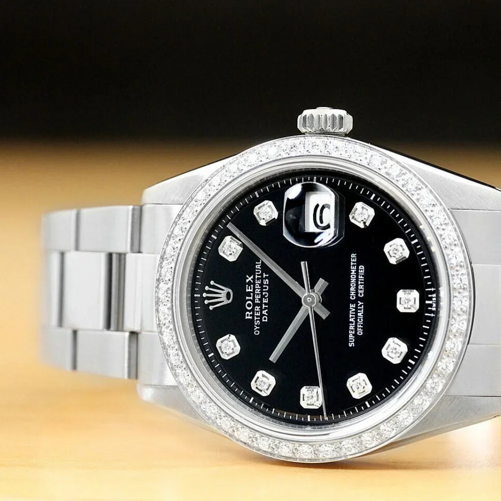 Rolex Datejust Men's 36mm Diamond Bezel Watch